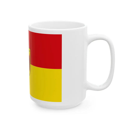 Flag of Burgenland Austria - White Coffee Mug-Go Mug Yourself