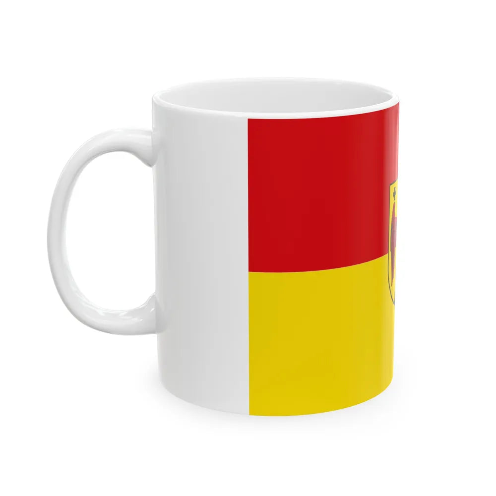 Flag of Burgenland Austria - White Coffee Mug-Go Mug Yourself