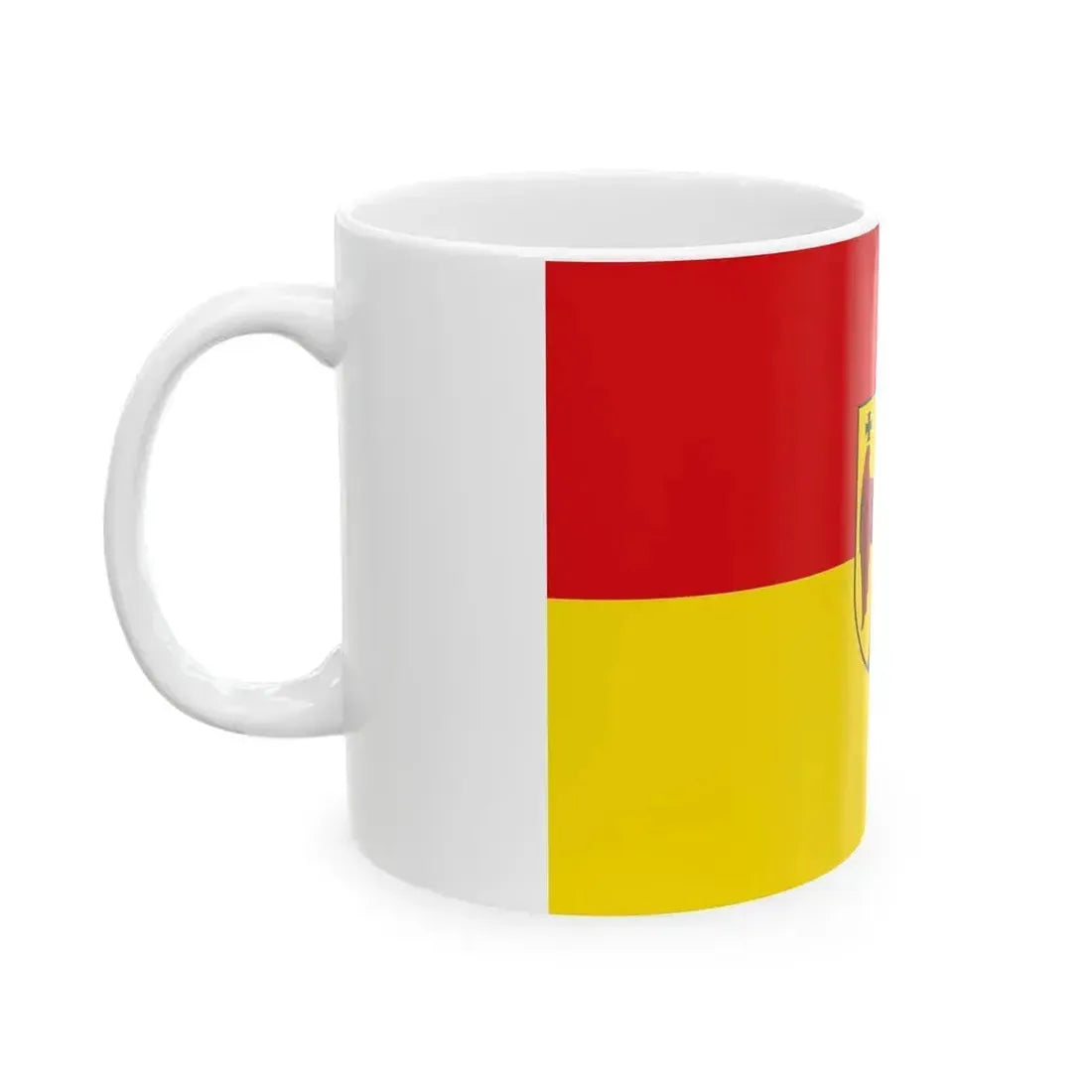 Flag of Burgenland Austria - White Coffee Mug - Go Mug Yourself