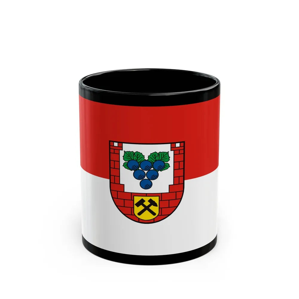 Flag of Burgenlandkreis Germany - Black Coffee Mug-11oz-Go Mug Yourself