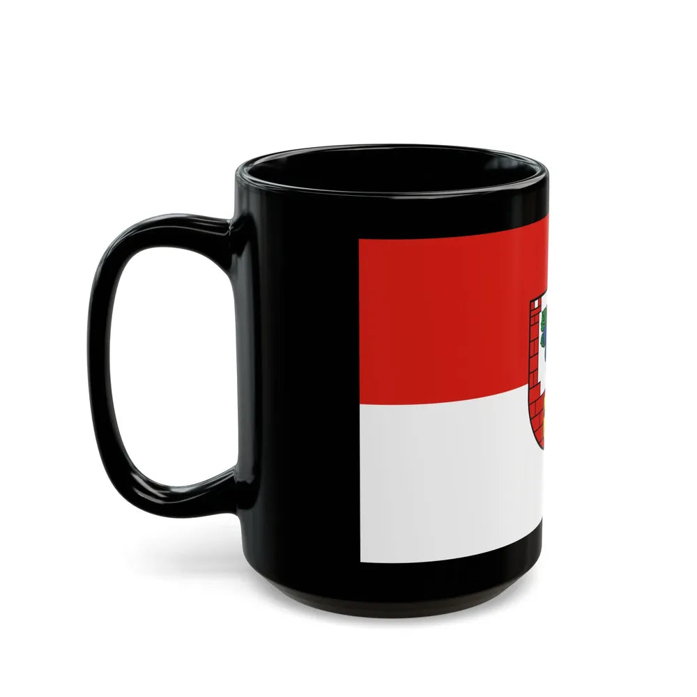 Flag of Burgenlandkreis Germany - Black Coffee Mug-Go Mug Yourself