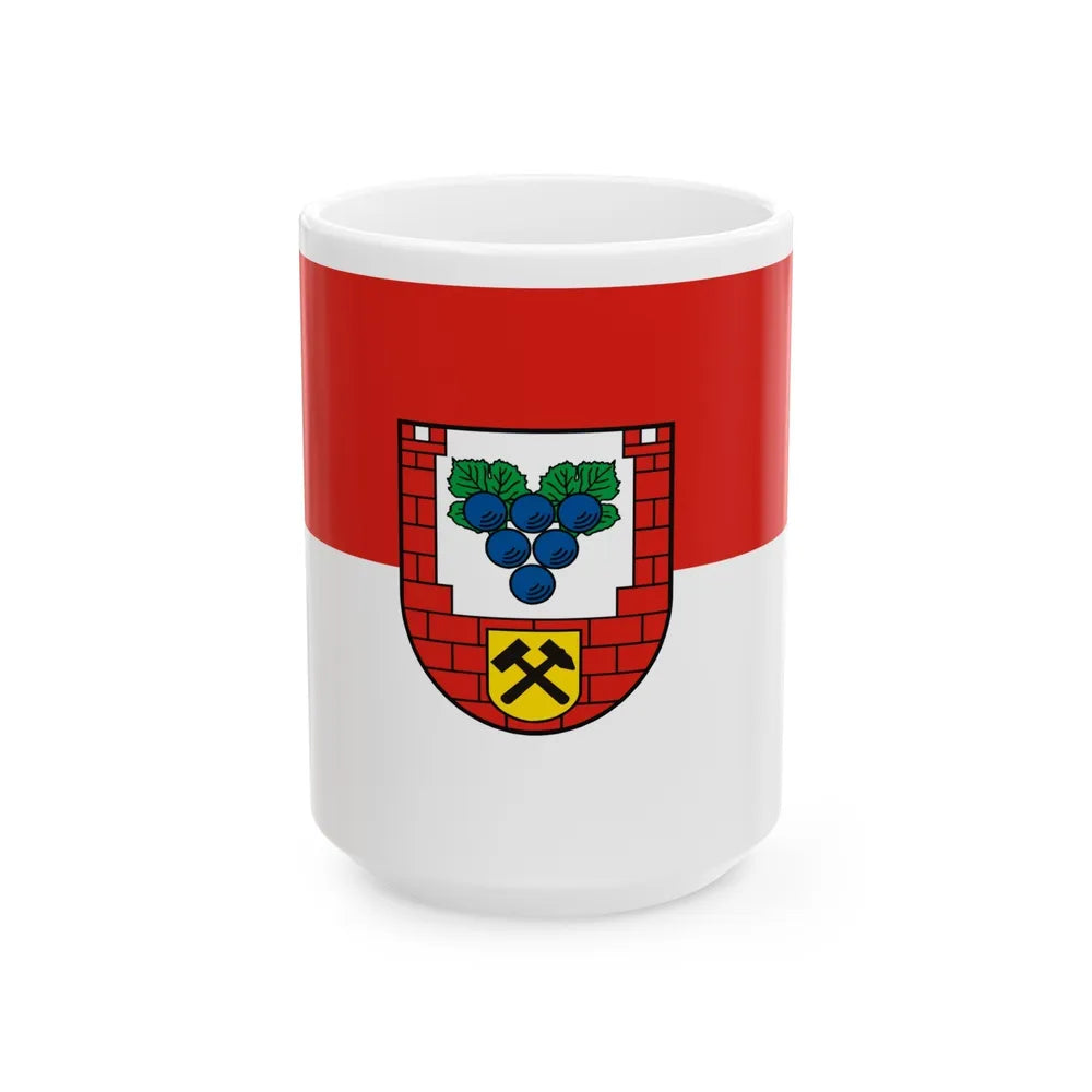 Flag of Burgenlandkreis Germany - White Coffee Mug-15oz-Go Mug Yourself