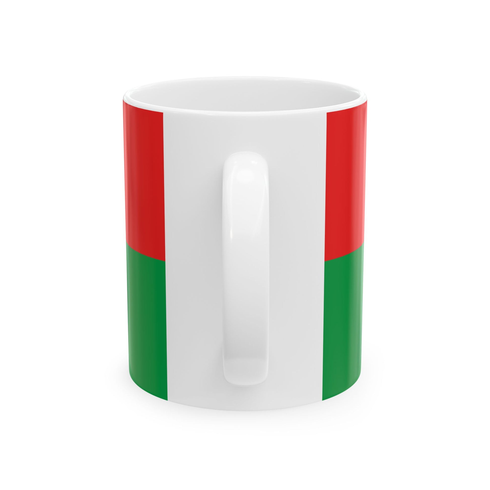 Flag of Burkina Faso 2-1 (Burkina Faso) White Coffee Mug-Go Mug Yourself