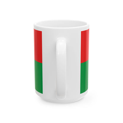 Flag of Burkina Faso 2-1 (Burkina Faso) White Coffee Mug-Go Mug Yourself