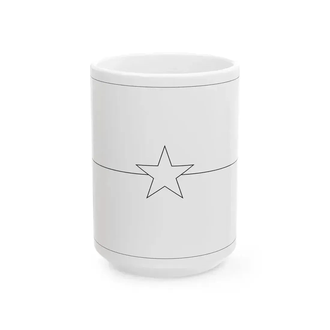 Flag of Burkina Faso - blank (Burkina Faso) White Coffee Mug 15oz - Go Mug Yourself