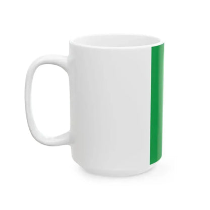Flag of Burkina Faso vertical (Burkina Faso) White Coffee Mug - Go Mug Yourself