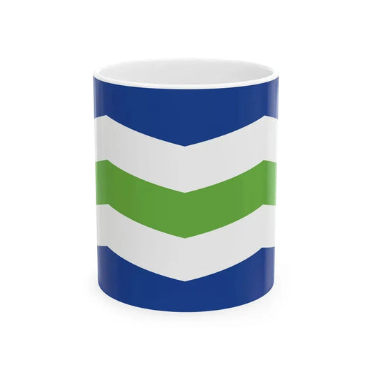 Flag of Burlington Vermont (United States) White Coffee Mug 11oz - Go Mug Yourself