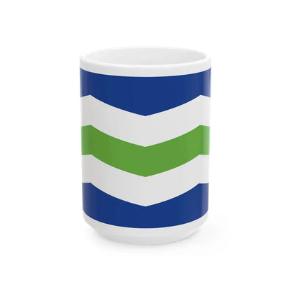 Flag of Burlington Vermont (United States) White Coffee Mug 15oz - Go Mug Yourself
