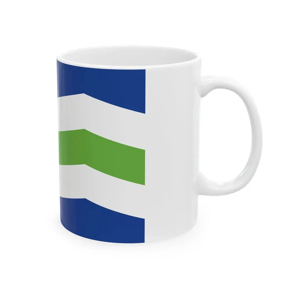 Flag of Burlington Vermont (United States) White Coffee Mug - Go Mug Yourself