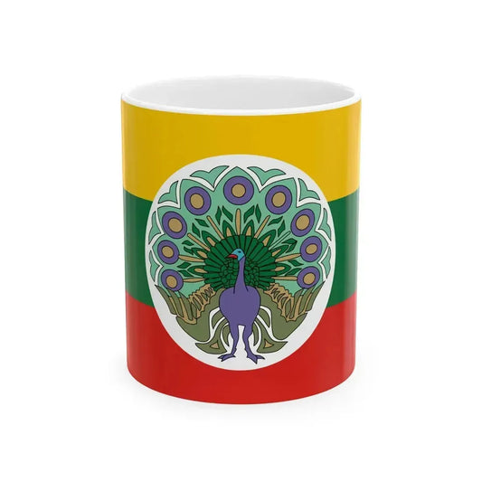 Flag of Burma 1943 (Myanmar) White Coffee Mug 11oz - Go Mug Yourself
