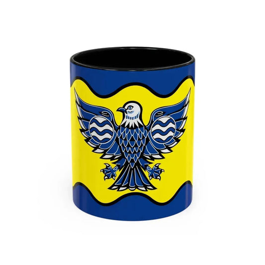 Flag of Burnaby BC Canada - Accent Coffee Mug 11oz Black - Go Mug Yourself