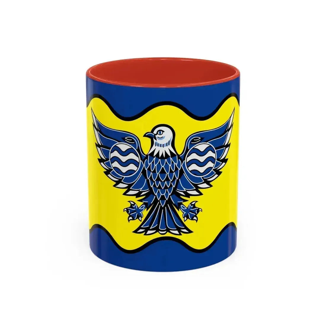 Flag of Burnaby BC Canada - Accent Coffee Mug 11oz Red - Go Mug Yourself