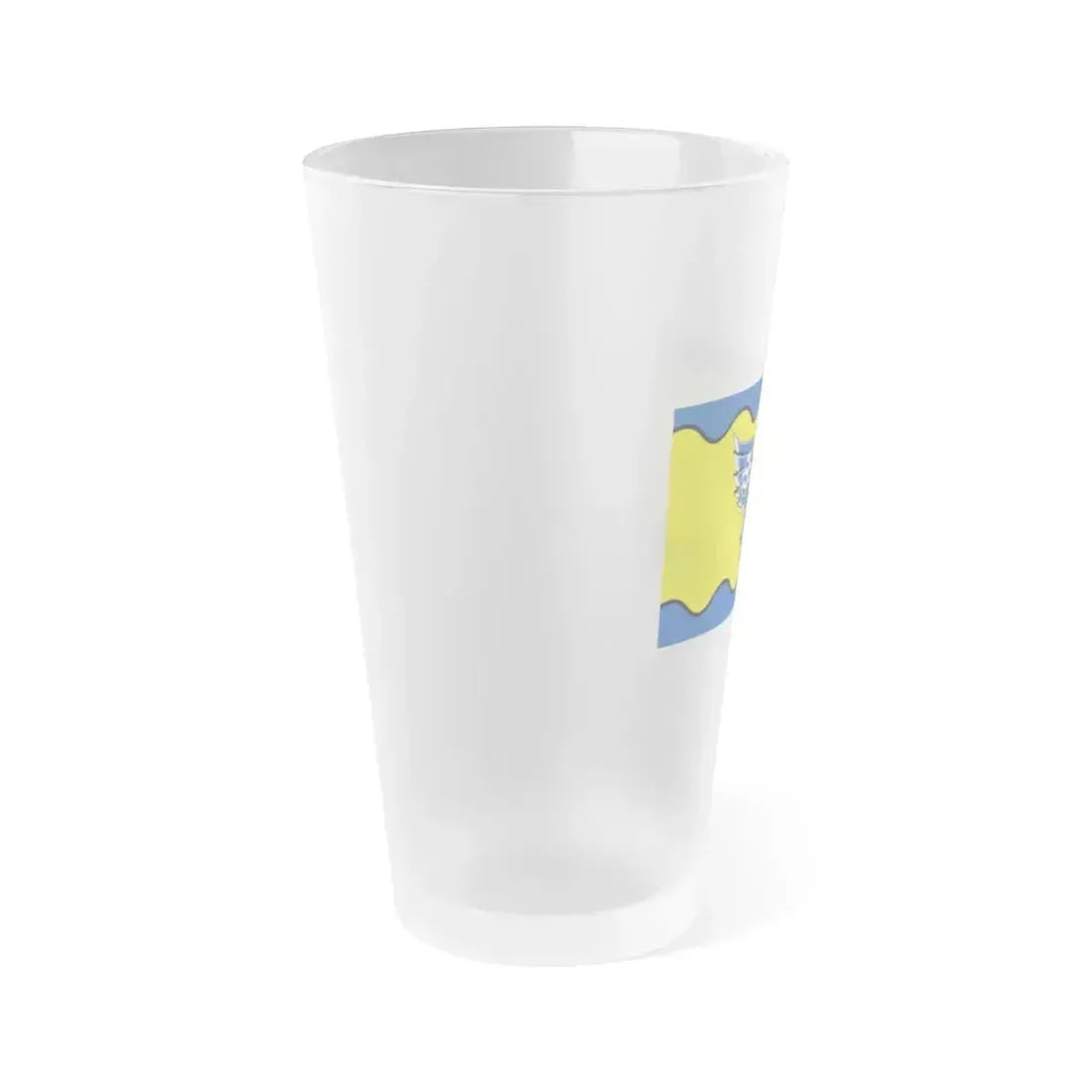 Flag of Burnaby BC Canada - Frosted Pint Glass 16oz - Go Mug Yourself