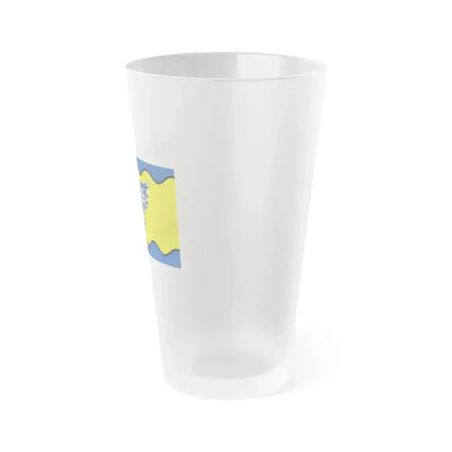 Flag of Burnaby BC Canada - Frosted Pint Glass 16oz - Go Mug Yourself