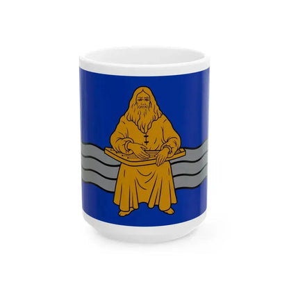 Flag of Burtnieki Municipality (Latvia) White Coffee Mug 15oz - Go Mug Yourself