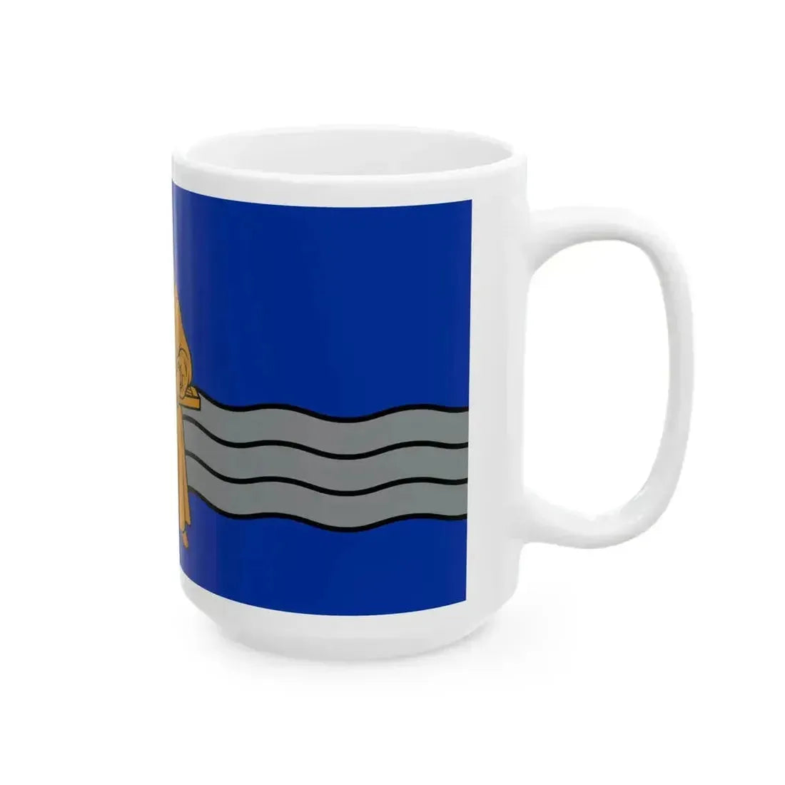 Flag of Burtnieki Municipality (Latvia) White Coffee Mug - Go Mug Yourself