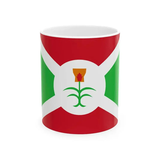 Flag of Burundi 1962-1966 (Burundi) White Coffee Mug 11oz - Go Mug Yourself