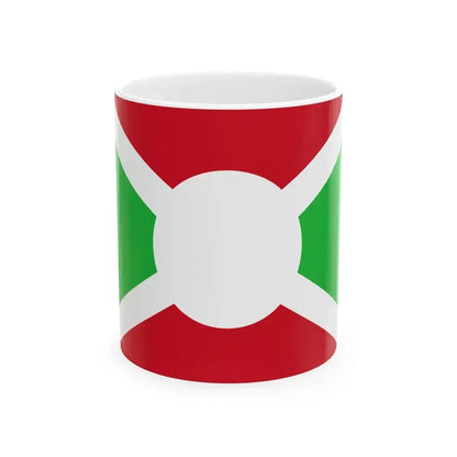 Flag of Burundi 1966 (Burundi) White Coffee Mug 11oz - Go Mug Yourself