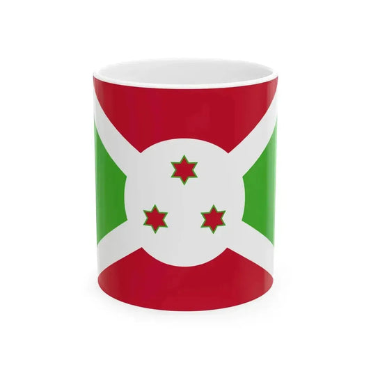 Flag of Burundi 1967-1982 (Burundi) White Coffee Mug 11oz - Go Mug Yourself
