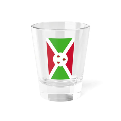 Flag of Burundi vertical (Burundi) Shot Glass 1.5oz 1.5oz - Go Mug Yourself