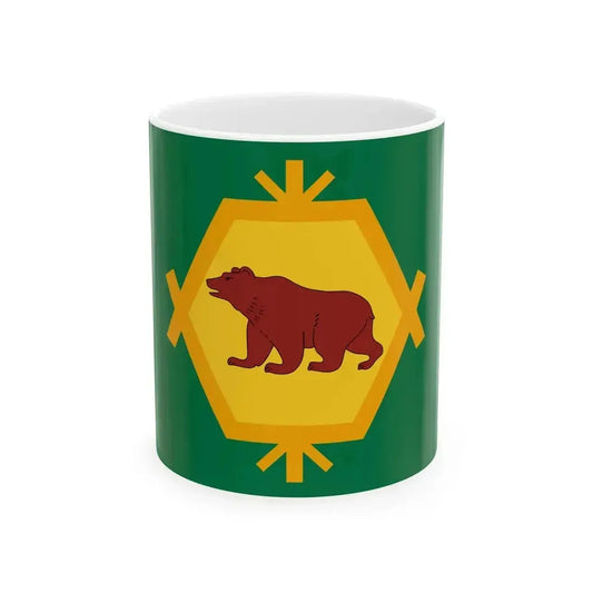 Flag of Burzyansky rayon (Russia) White Coffee Mug 11oz - Go Mug Yourself