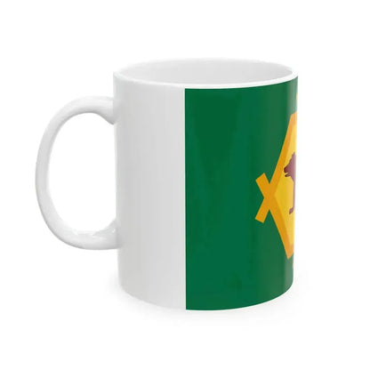 Flag of Burzyansky rayon (Russia) White Coffee Mug - Go Mug Yourself