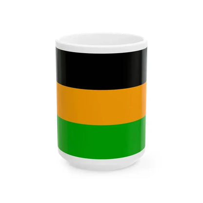 Flag of Bushmanland (Namibia) White Coffee Mug 15oz - Go Mug Yourself