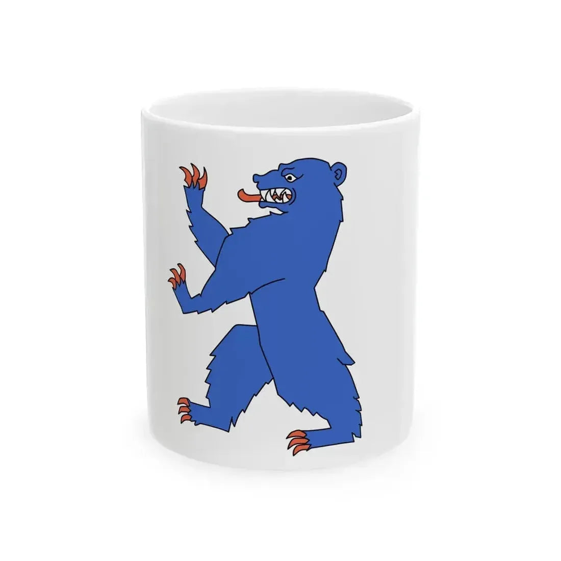 Flag of Buskerud (Norway) White Coffee Mug 11oz - Go Mug Yourself