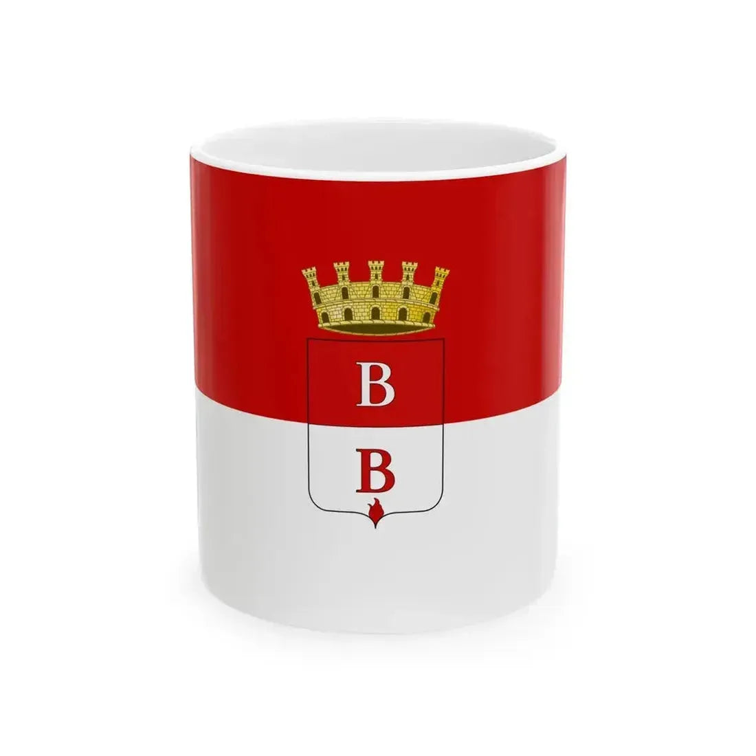 Flag of Busto Arsizio (Italy) White Coffee Mug 11oz - Go Mug Yourself