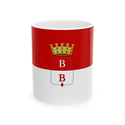 Flag of Busto Arsizio (Italy) White Coffee Mug 11oz - Go Mug Yourself