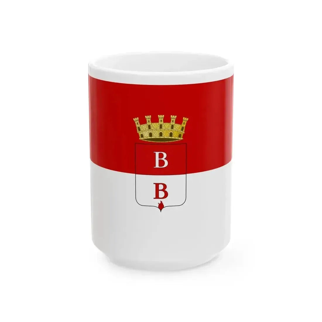 Flag of Busto Arsizio (Italy) White Coffee Mug 15oz - Go Mug Yourself