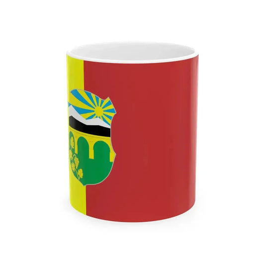 Flag of Butel Municipality North Macedonia (North Macedonia) White Coffee Mug 11oz - Go Mug Yourself