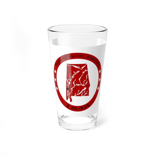 Flag of Butler Alabama (United States) Pint Glass 16oz 16oz - Go Mug Yourself