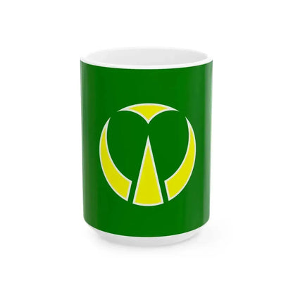 Flag of Buzen Fukuoka (Japan) White Coffee Mug 15oz - Go Mug Yourself