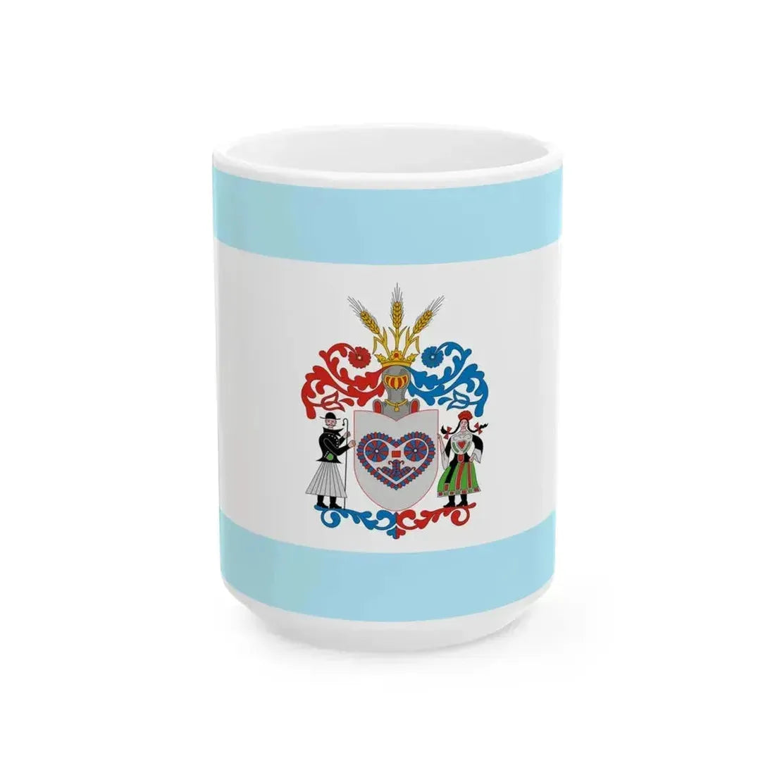 Flag of Buzsak (Hungary) White Coffee Mug 15oz - Go Mug Yourself