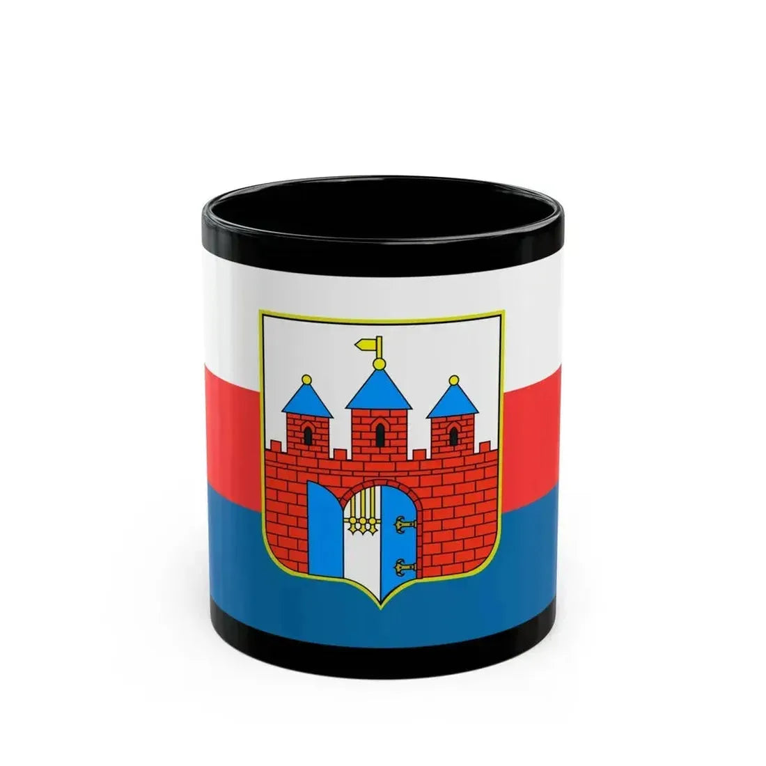 Flag of Bydgoszcz Poland - Black Coffee Mug 11oz - Go Mug Yourself