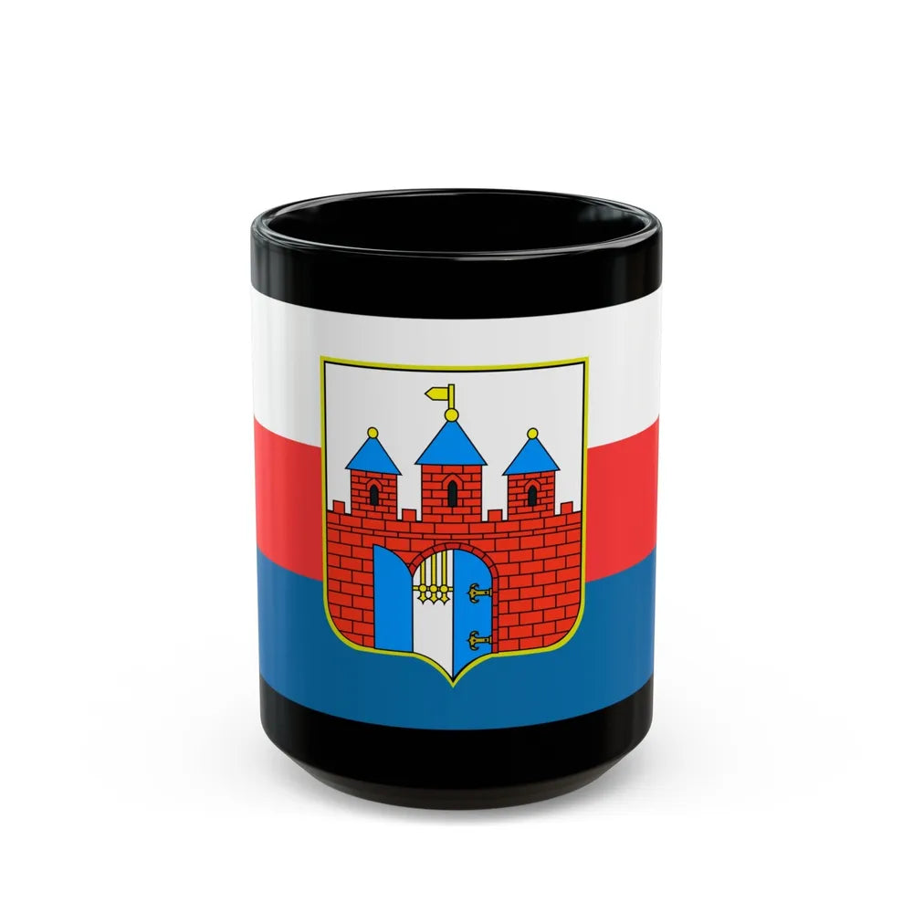 Flag of Bydgoszcz Poland - Black Coffee Mug-15oz-Go Mug Yourself