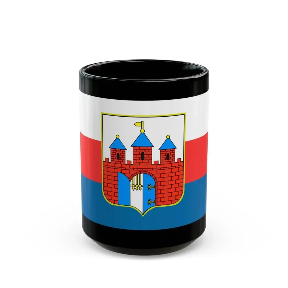 Flag of Bydgoszcz Poland - Black Coffee Mug 15oz - Go Mug Yourself