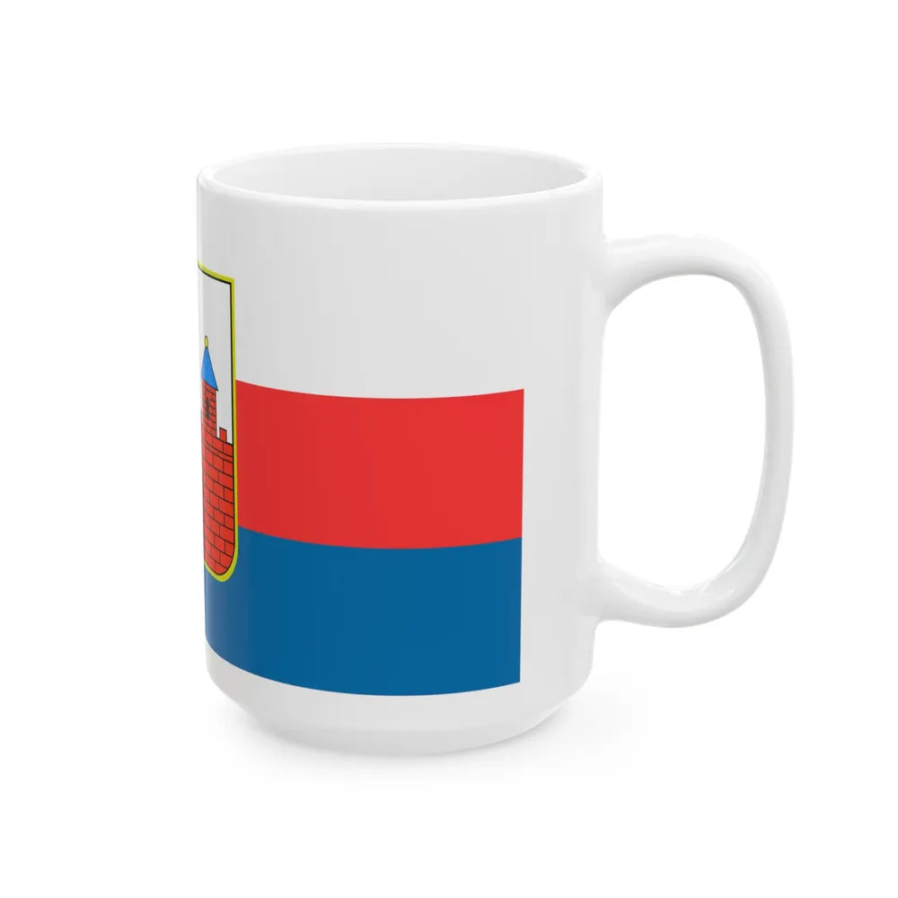 Flag of Bydgoszcz Poland - White Coffee Mug-Go Mug Yourself