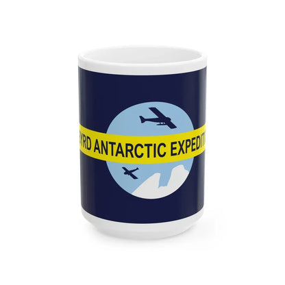 Flag of Byrd's Second Antarctic Expedition - White Coffee Mug 15oz - Go Mug Yourself