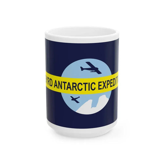 Flag of Byrd's Second Antarctic Expedition - White Coffee Mug 15oz - Go Mug Yourself