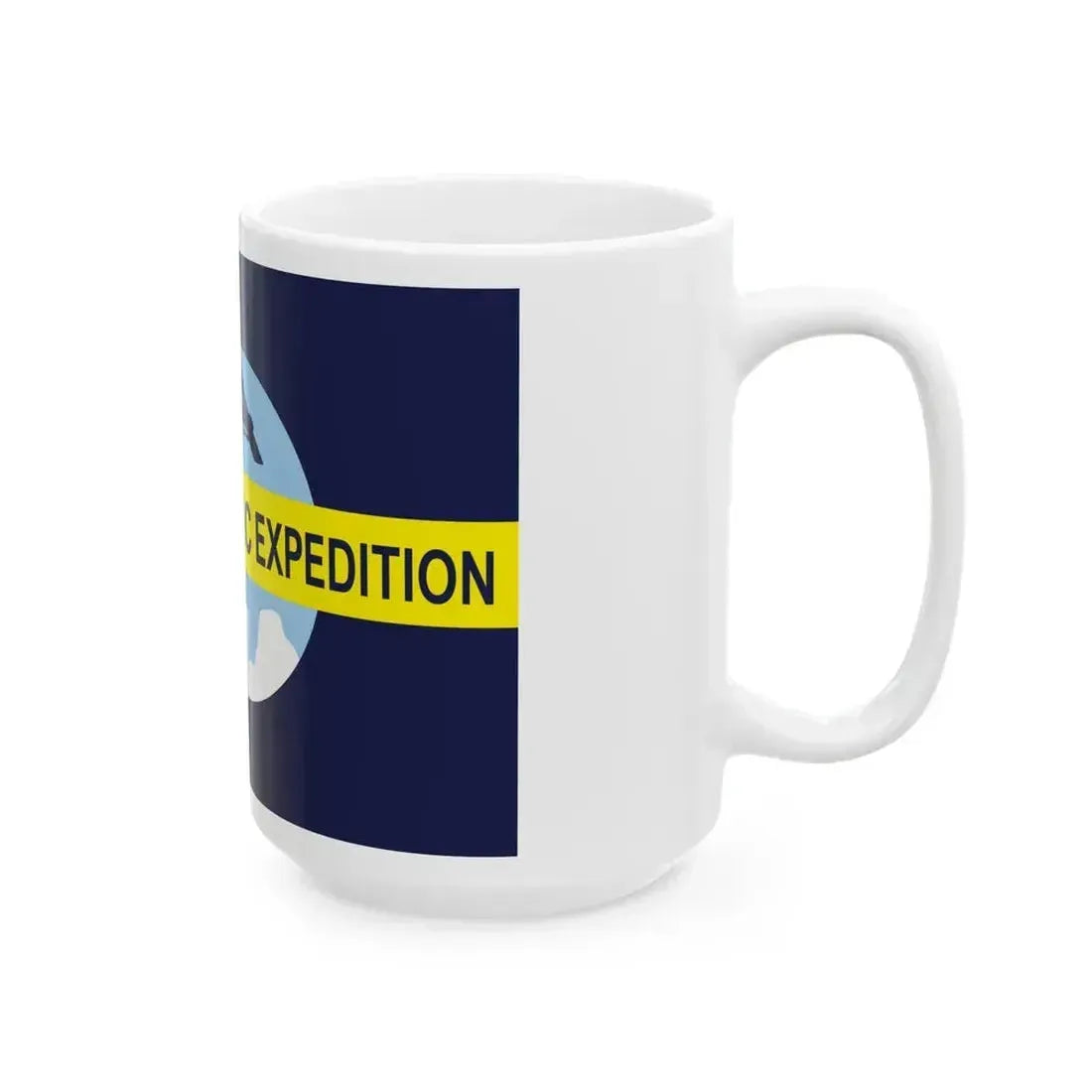 Flag of Byrd's Second Antarctic Expedition - White Coffee Mug - Go Mug Yourself