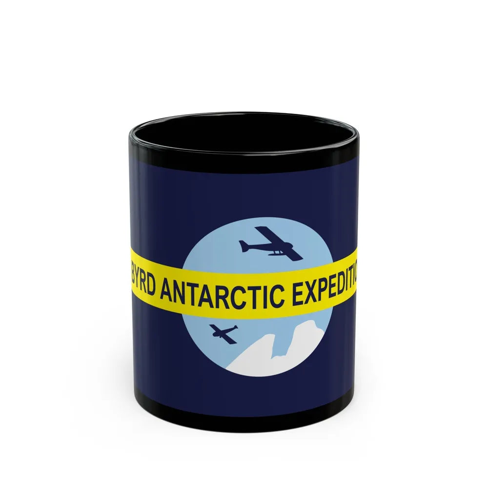 Flag of Byrd's Second Antarctic Expedition - Black Coffee Mug-11oz-Go Mug Yourself