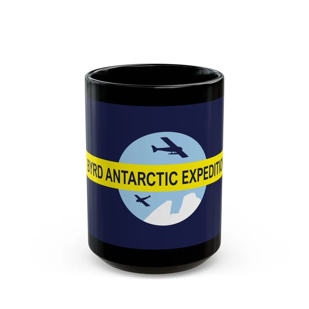 Flag of Byrd's Second Antarctic Expedition - Black Coffee Mug-15oz-Go Mug Yourself