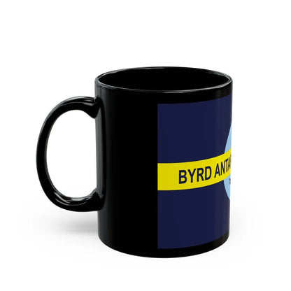 Flag of Byrd's Second Antarctic Expedition - Black Coffee Mug-Go Mug Yourself