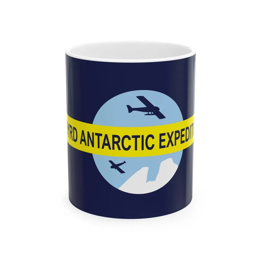 Flag of Byrd's Second Antarctic Expedition - White Coffee Mug-11oz-Go Mug Yourself