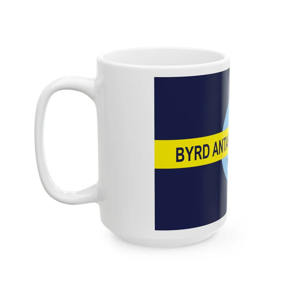 Flag of Byrd's Second Antarctic Expedition - White Coffee Mug-Go Mug Yourself