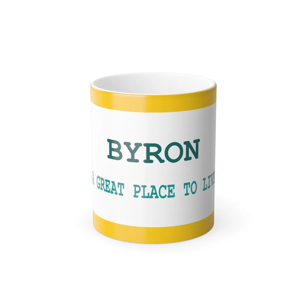 Flag of Byron, Wyoming - Color Changing Coffee Mug-11oz-Go Mug Yourself