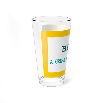 Flag of Byron, Wyoming - Pint Glass 16oz-Go Mug Yourself