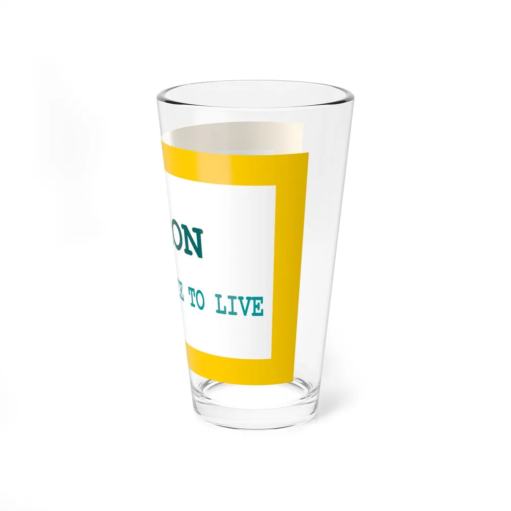 Flag of Byron, Wyoming - Pint Glass 16oz-Go Mug Yourself